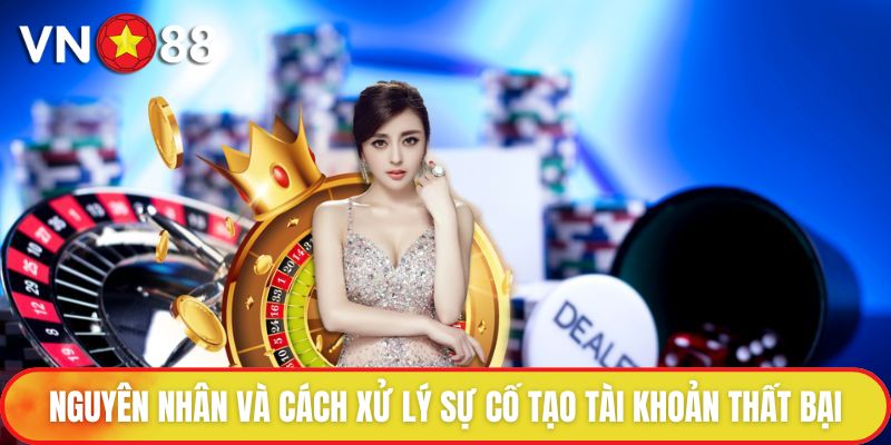 Đăng Ký VN88 - Hướng Dẫn Thao Tác Tạo Tài Khoản Miễn Phí 4 Nguyên nhân và cách xử lý sự cố tạo tài khoản thất bại