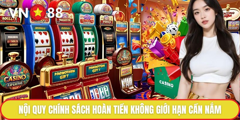 Hoàn tiền không giới hạn - Thua Không Lo Hụt Vốn Cùng VN88 3 Nội quy chính sách hoàn tiền không giới hạn cần nắm